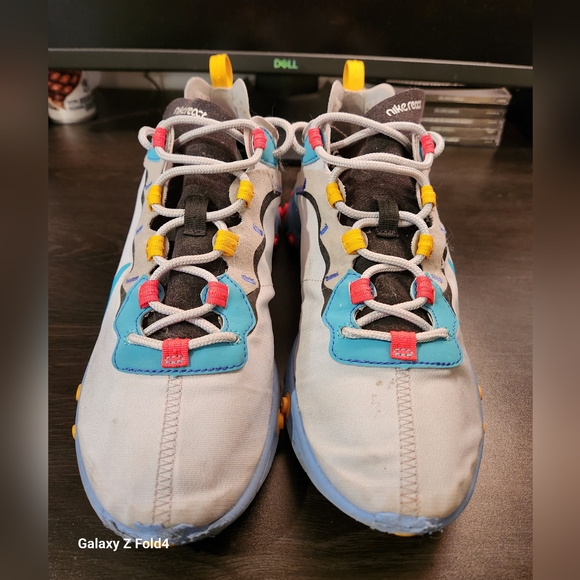 Nike React Element 55 CQ9705-002 Gray Running Men Sneakers Size 8 - Picture 3 of 11